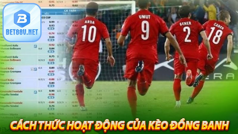 Cách thức hoạt động cá cược của kèo đồng banh 